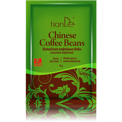 Kávový nápoj „Čínská kávová zrna“ (plody Sénna alexandrína)
