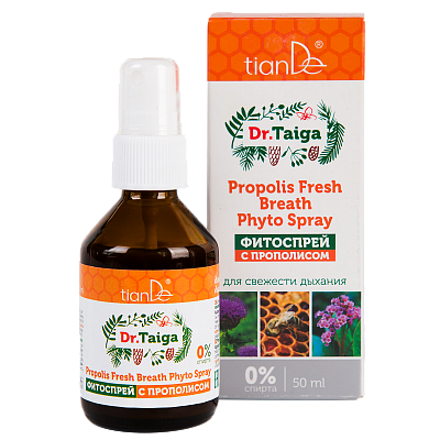 Spray ziołowy z propolisem odświeżający oddech